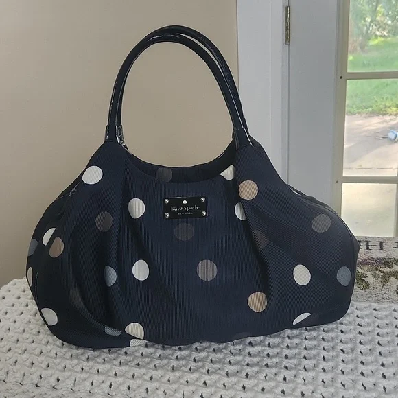 Katespade New York prak Row karen hobo polkadot handbags